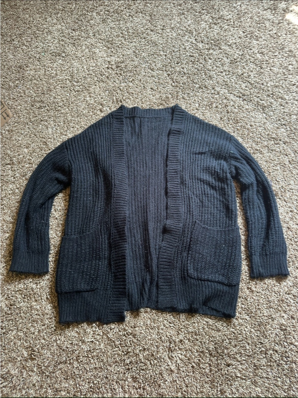 Women’s black cardigan